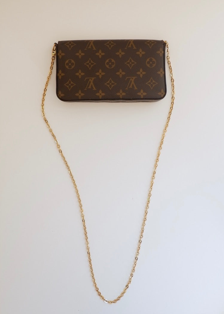 Preowned Louis Vuitton Monogram Felicie Pochette Crossbody Bag