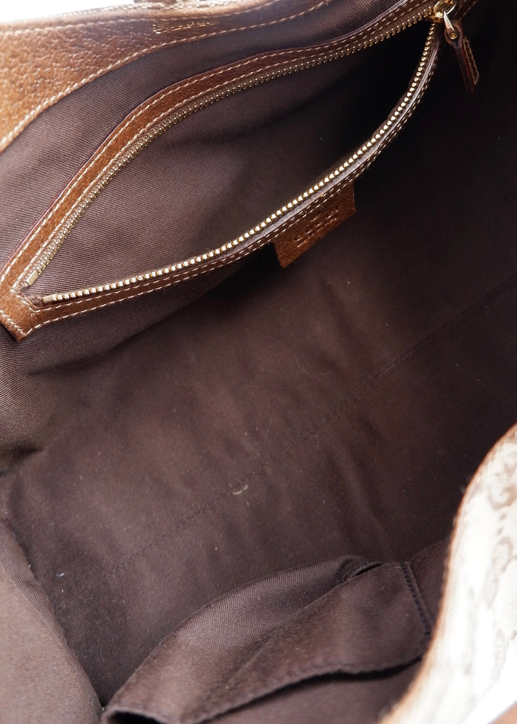 Preowned Gucci Brown GG Canvas Bardot Shoulder Bag
