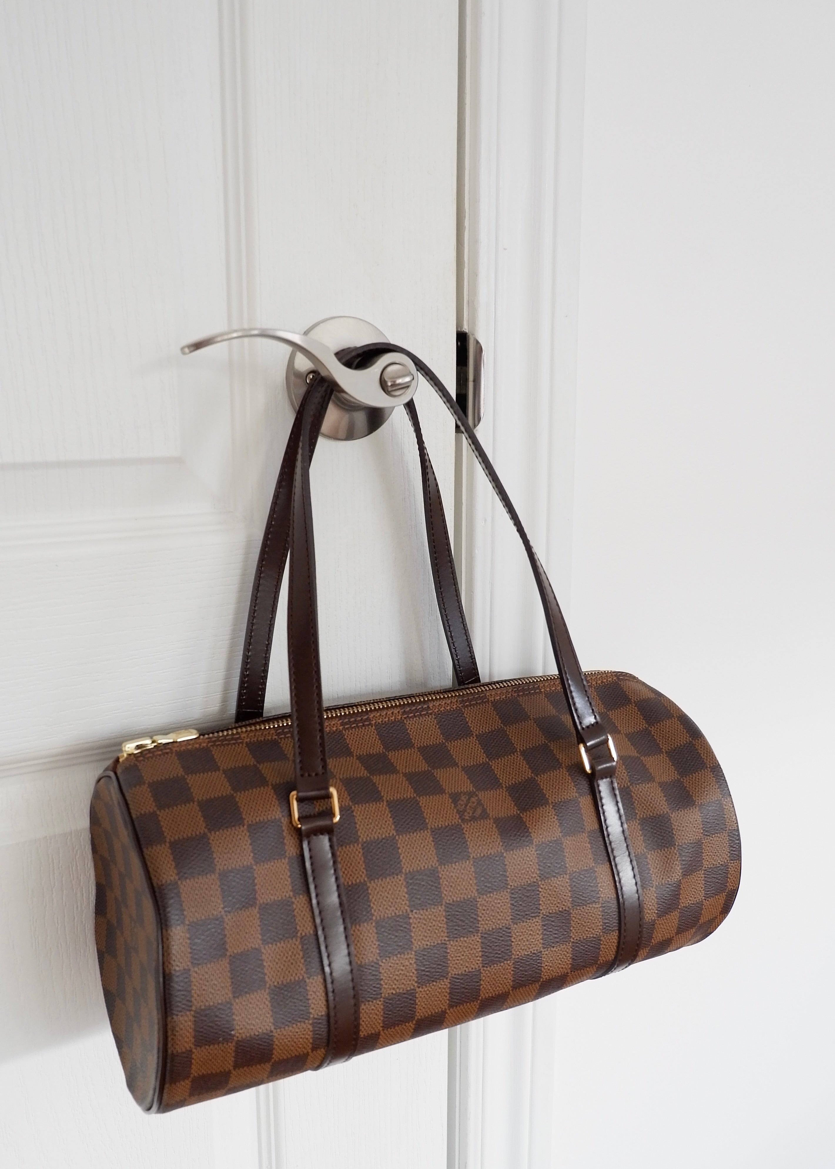 Authentique Sac d'occasion Louis Vuitton Damier Ebene Papillon 30