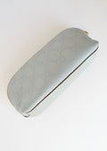 Preowned Gucci Blue Leather GG Pouch