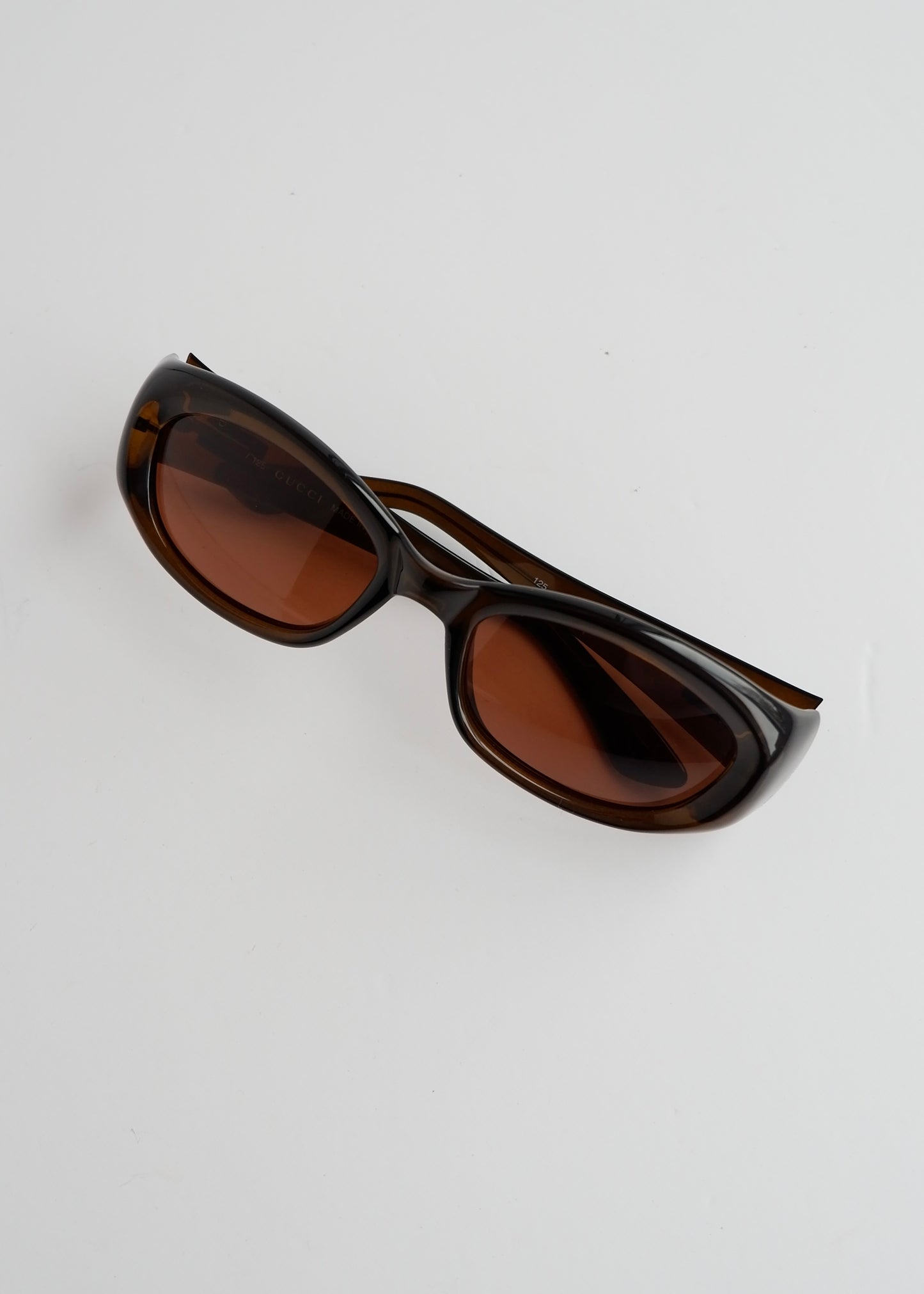 Authentic Preowned Gucci Brown Acetate Square Frame Sunglasses