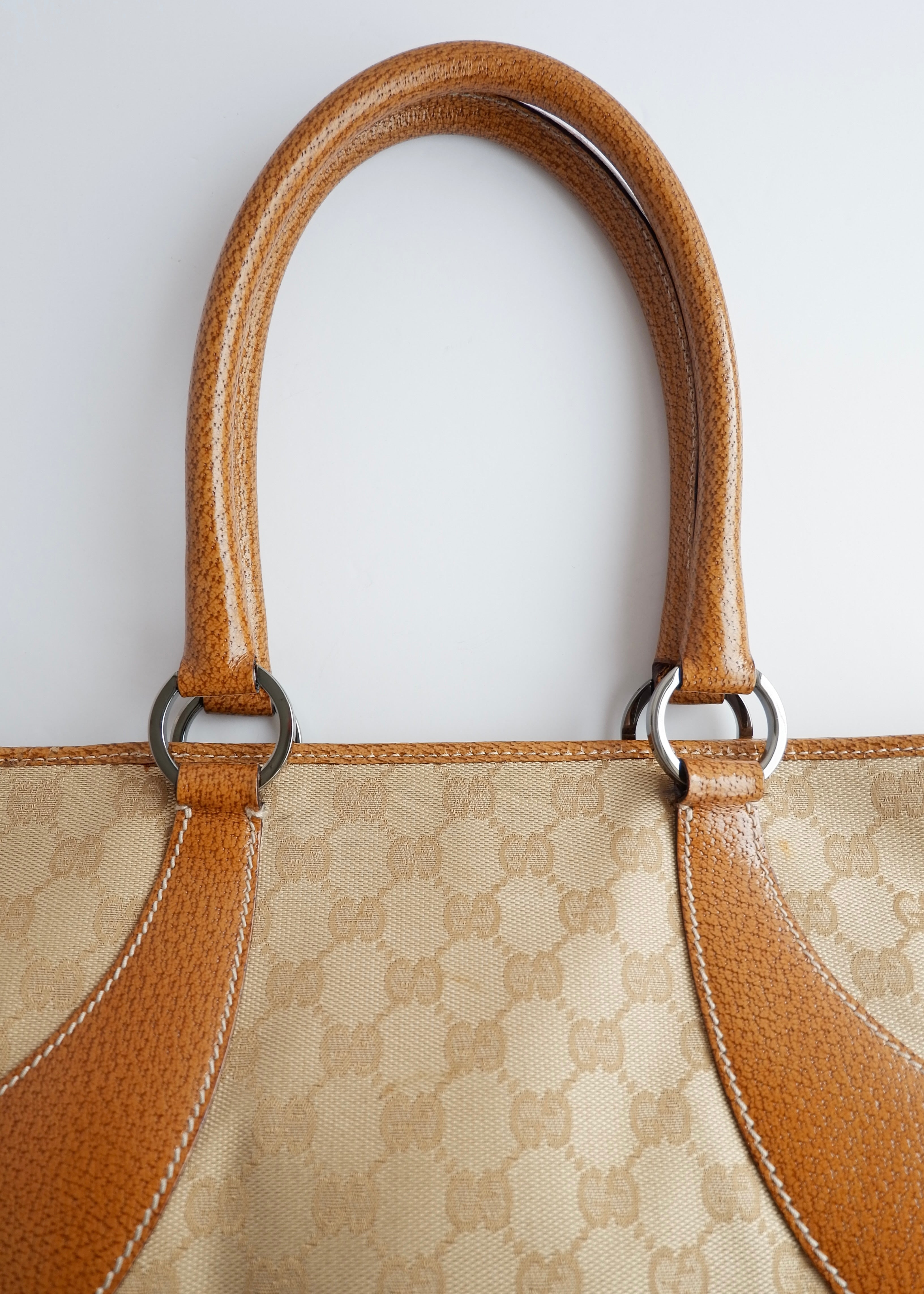 Authentic Preowned Gucci Caramel Brown GG Canvas Shoulder Bag