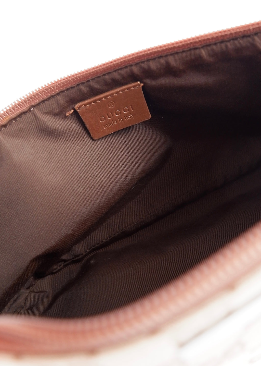 Authentic Preowned Gucci Brown GG Canvas Boat Pochette