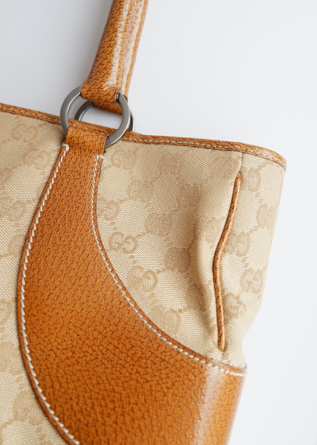 Authentic Preowned Gucci Caramel Brown GG Canvas Shoulder Bag