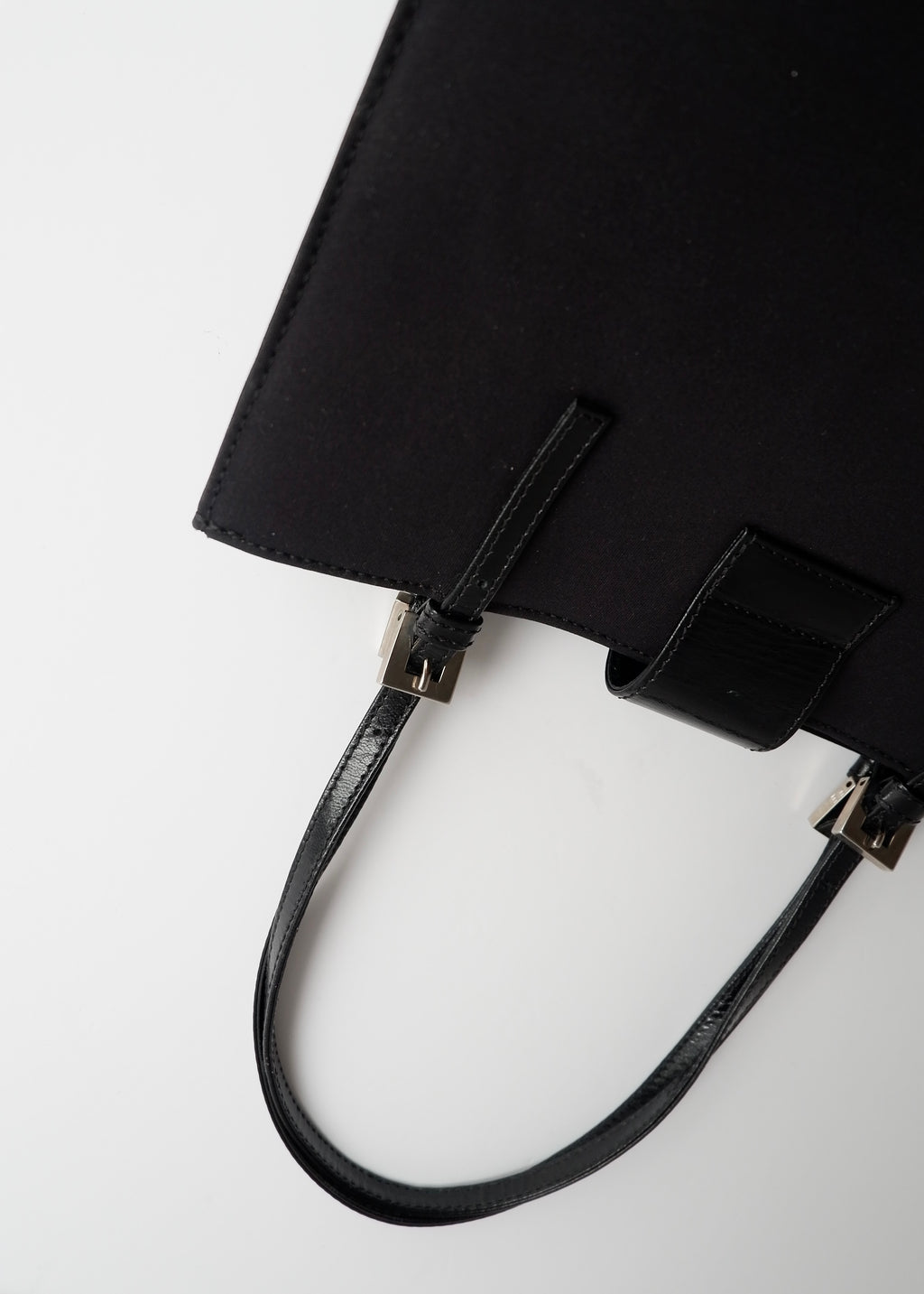 Authentic Preowned Fendi Black Fabric FF Logo Shoulder Bag
