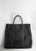 Preowned Prada Black Nylon Tote Bag