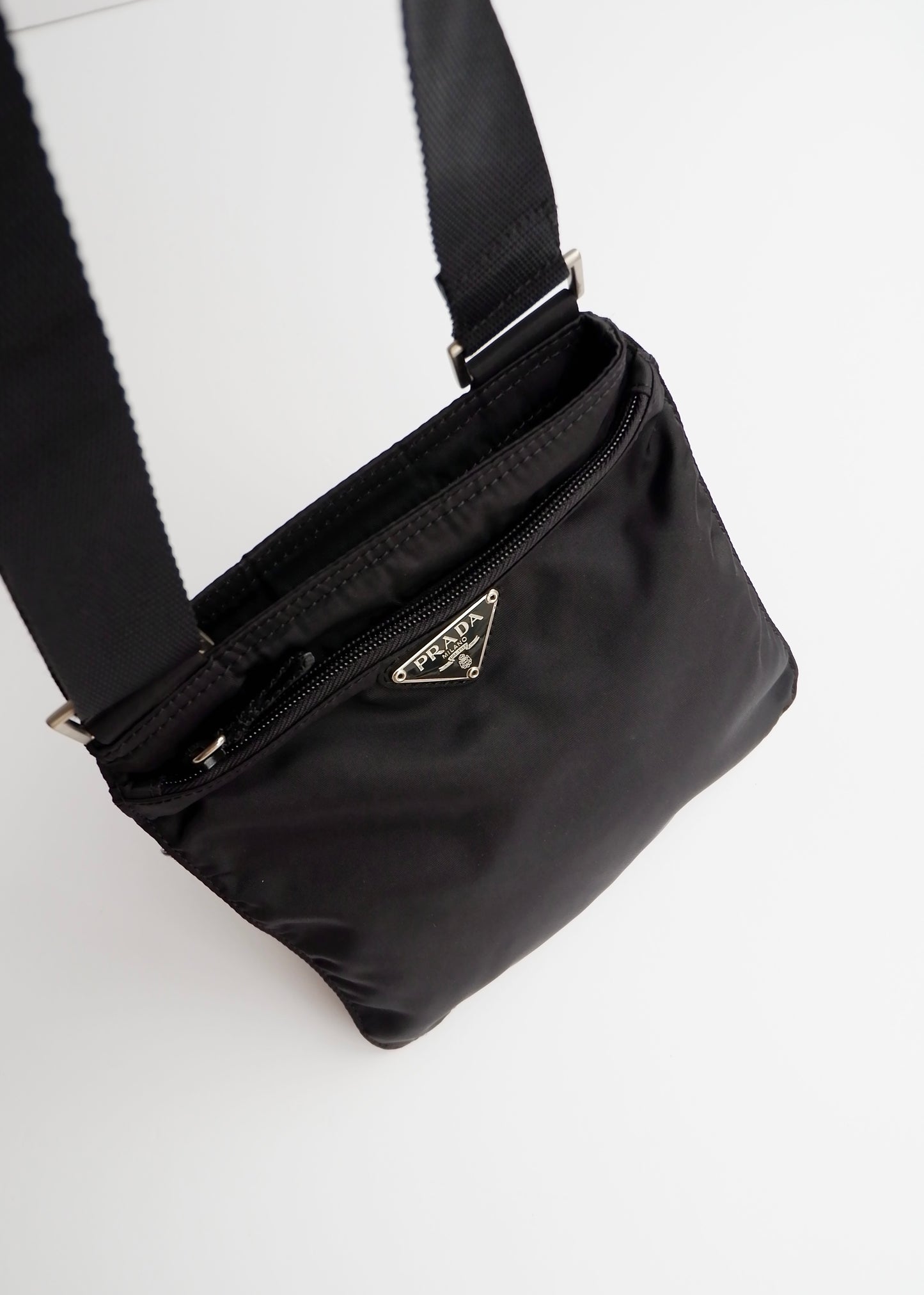 Authentic Preowned Prada Black Nylon Crossbody