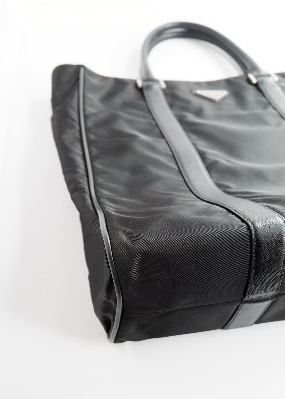 Preowned Prada Black Nylon Tote Bag