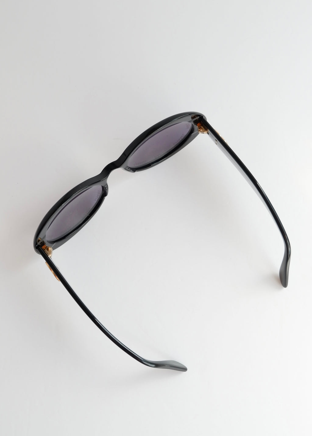 Preowned Vintage Chanel Black Round Rare "CHANEL PARIS" Sunglasses