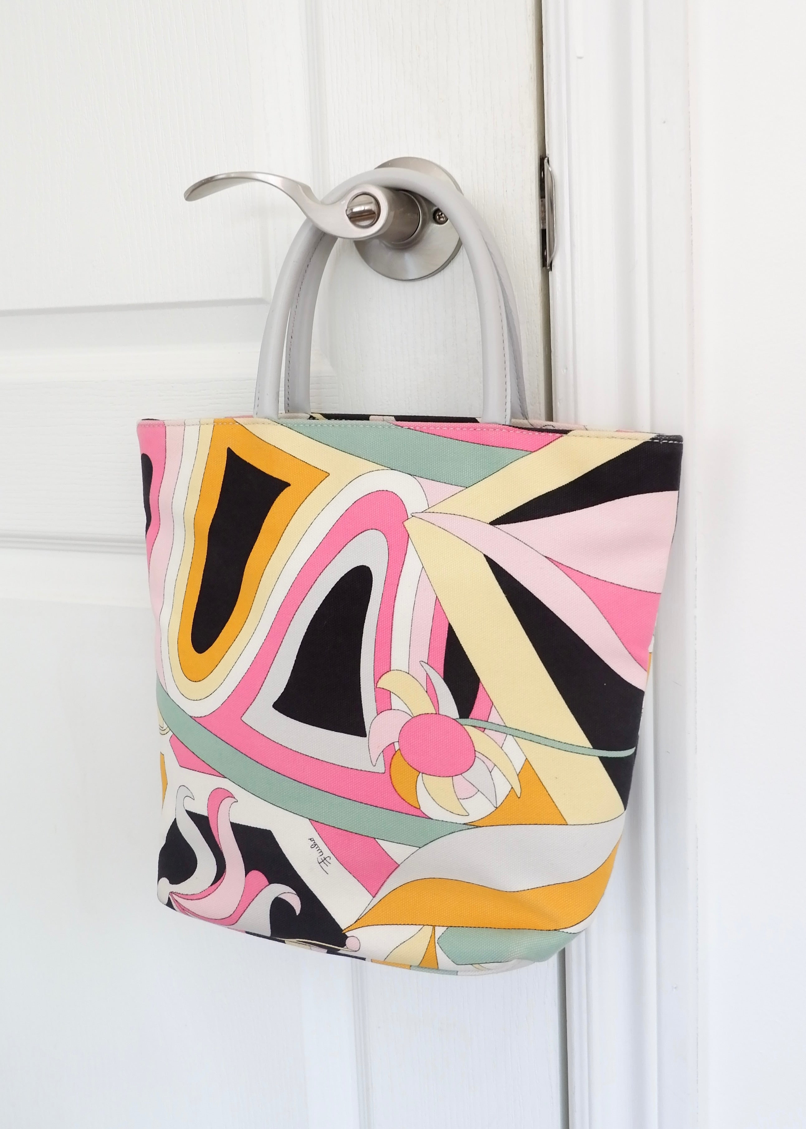 Authentique sac à main Emilio Pucci multicolore d'occasion