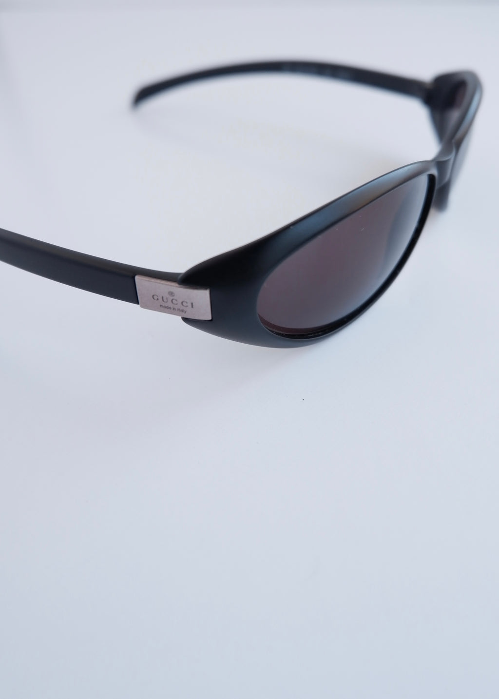 Authentic Preowned Gucci Black Round Frame Sport Sunglasses