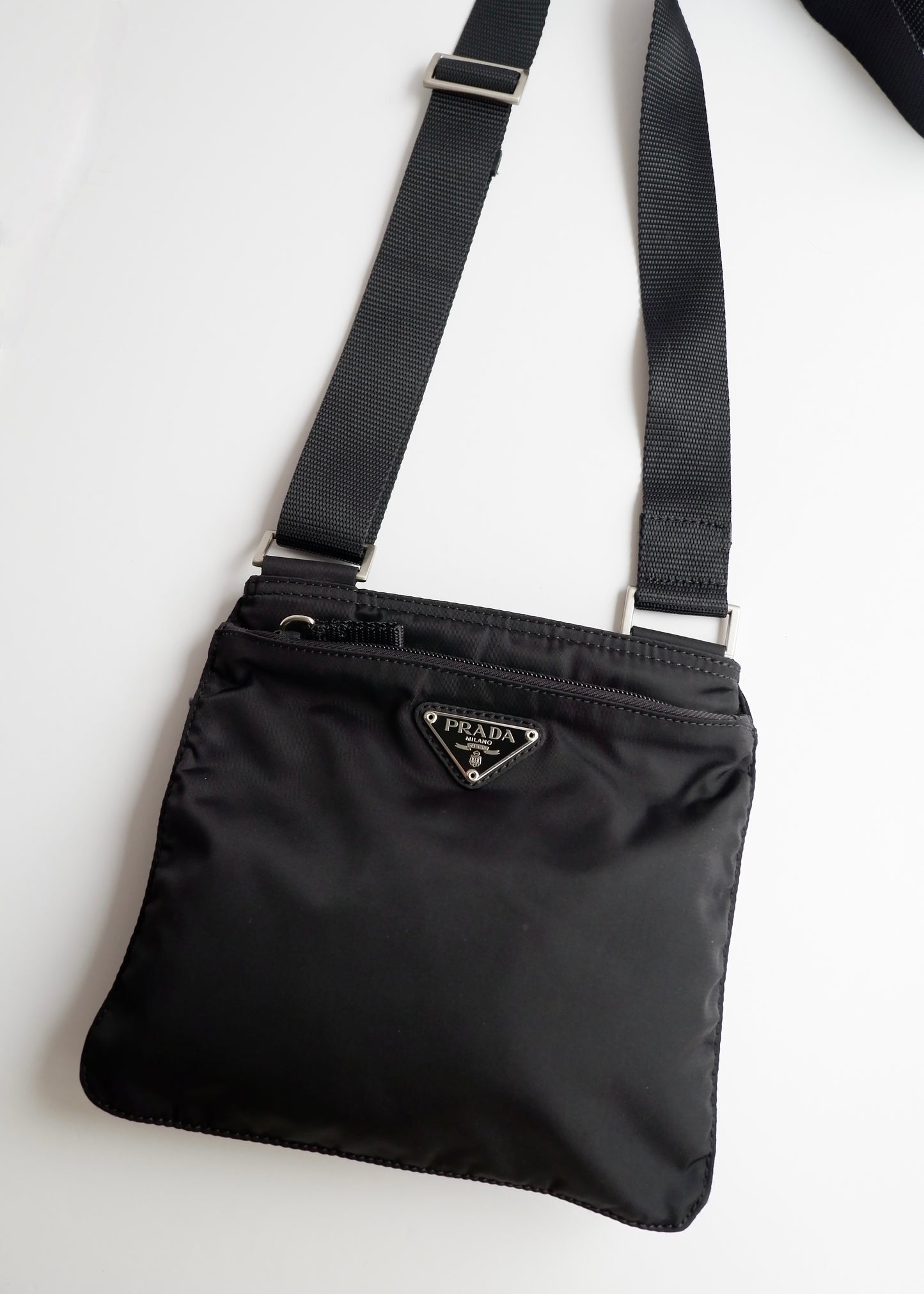 Authentic Preowned Prada Black Nylon Crossbody