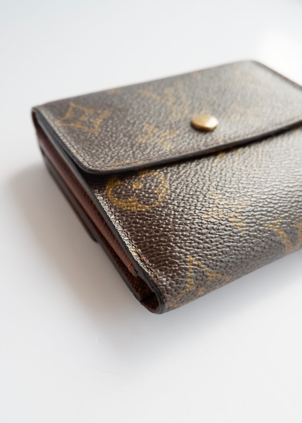 Preowned Louis Vuitton Brown Monogram Coated Canvas Compact Wallet