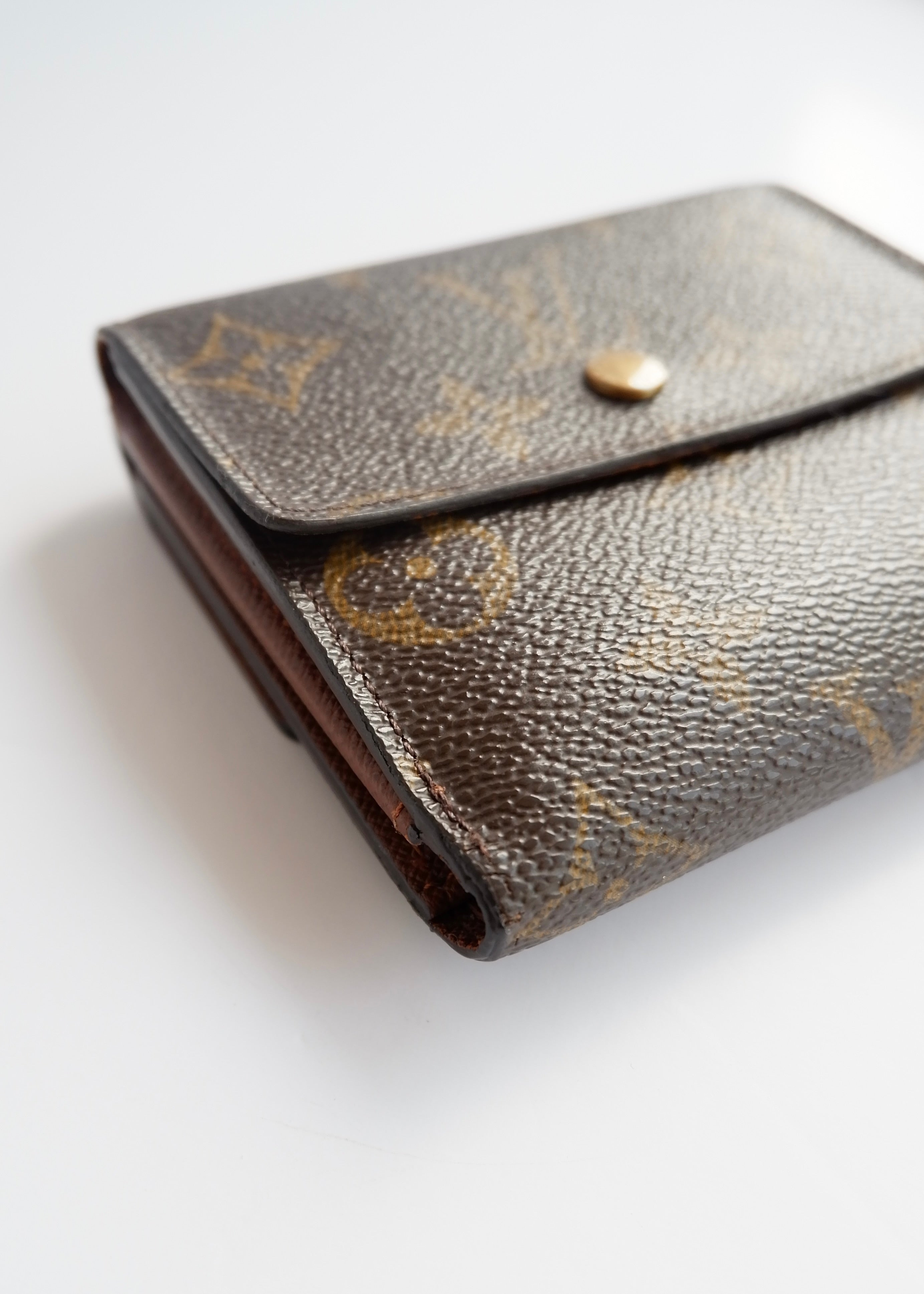 Preowned Louis Vuitton Brown Monogram Coated Canvas Compact Wallet