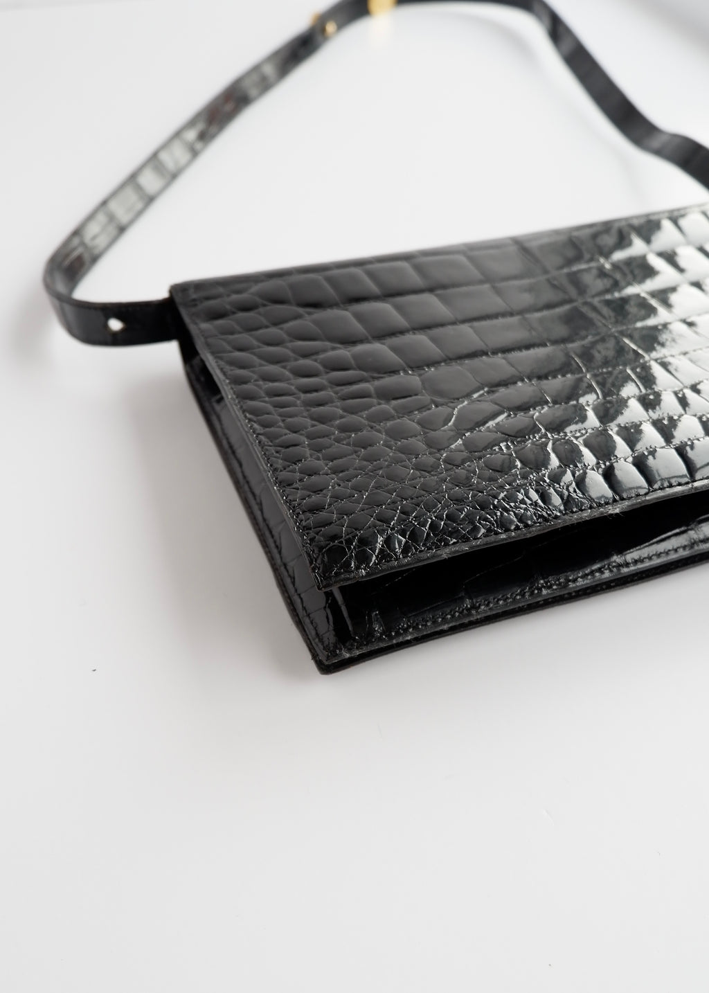 Authentic Preowned Vintage Dior Black Patent Leather Shoulder Bag