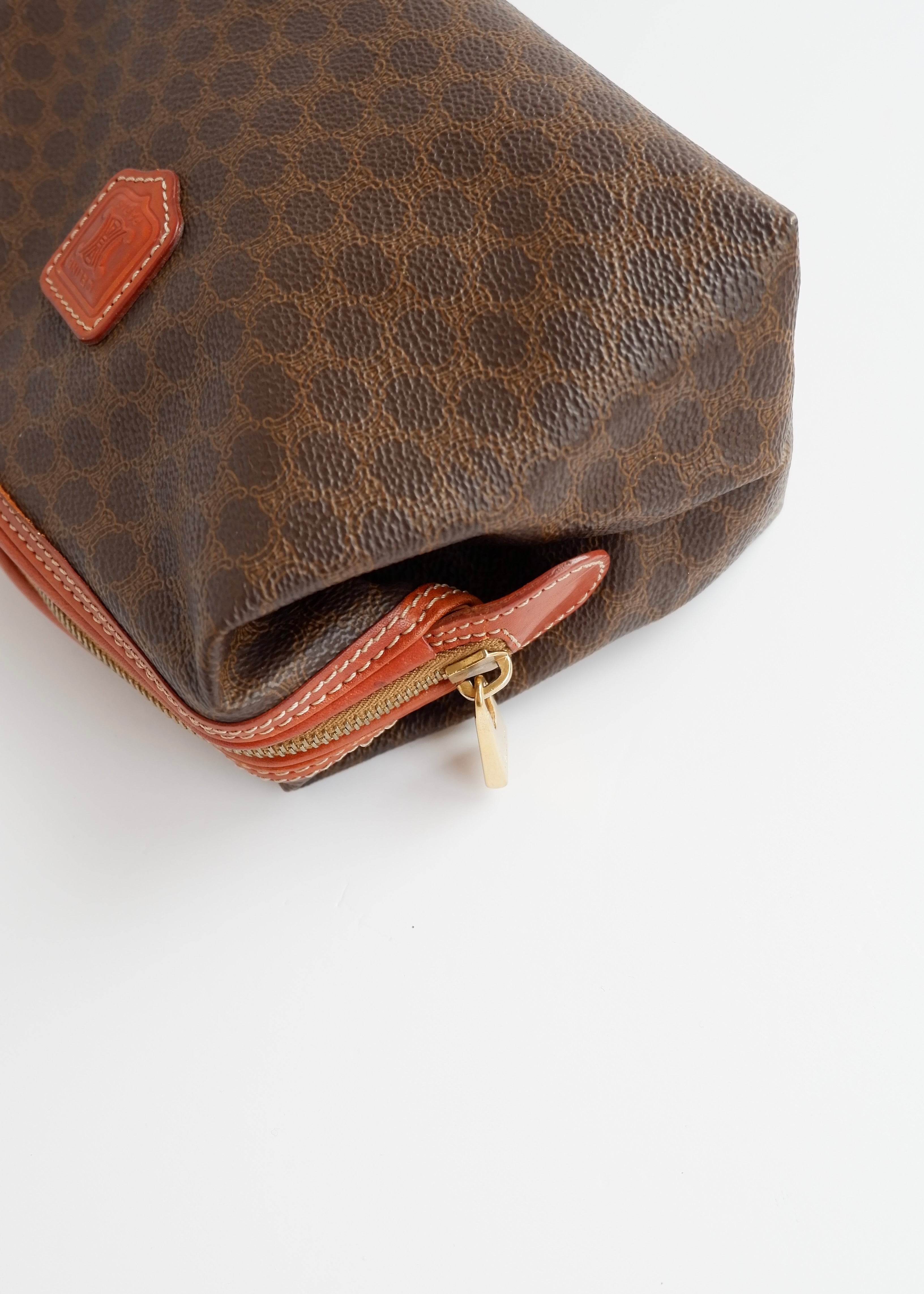 Authentique pochette vintage Celine Macadam marron d'occasion