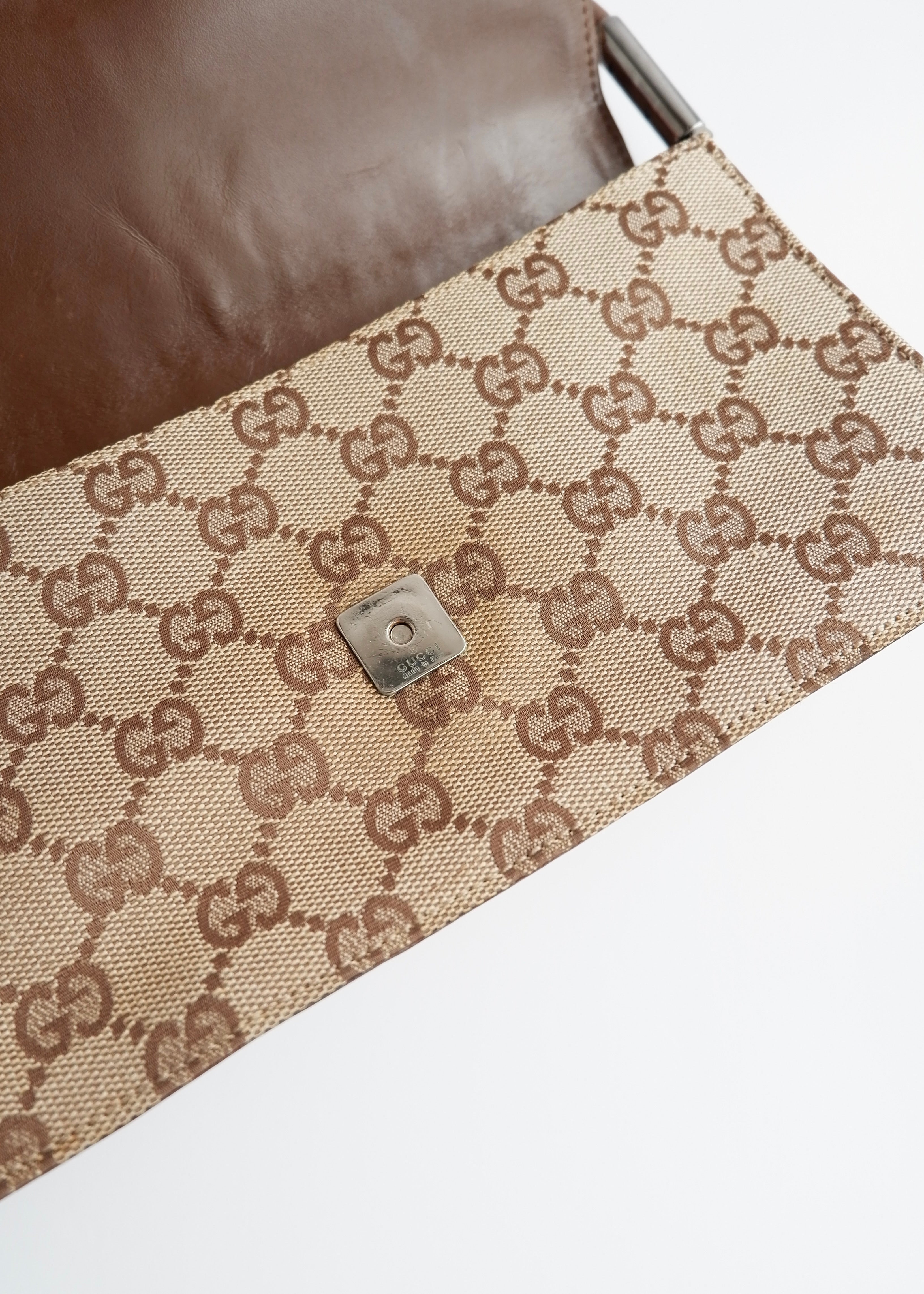 Authentic Preowned Gucci Brown GG Canvas Shoulder Bag