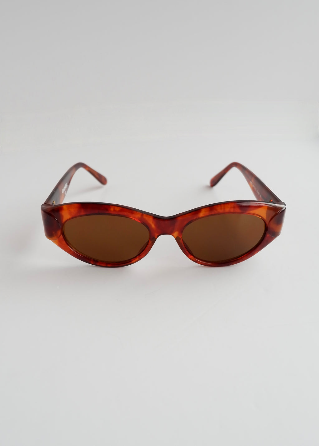 Authentiques lunettes de soleil Chanel d'occasion marron écaille de tortue