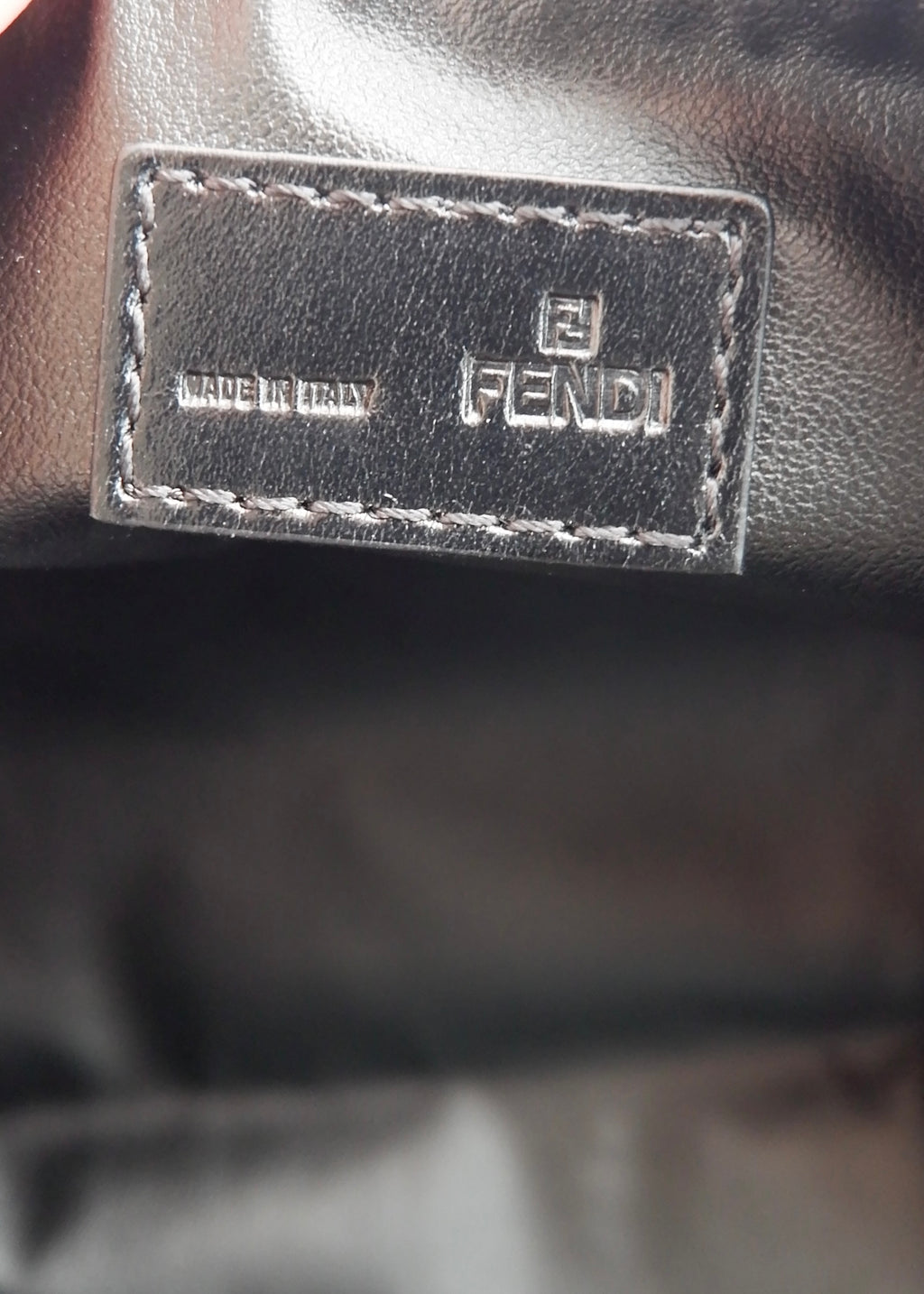 Authentic Preowned Fendi Black Canvas Zucchino Pouch