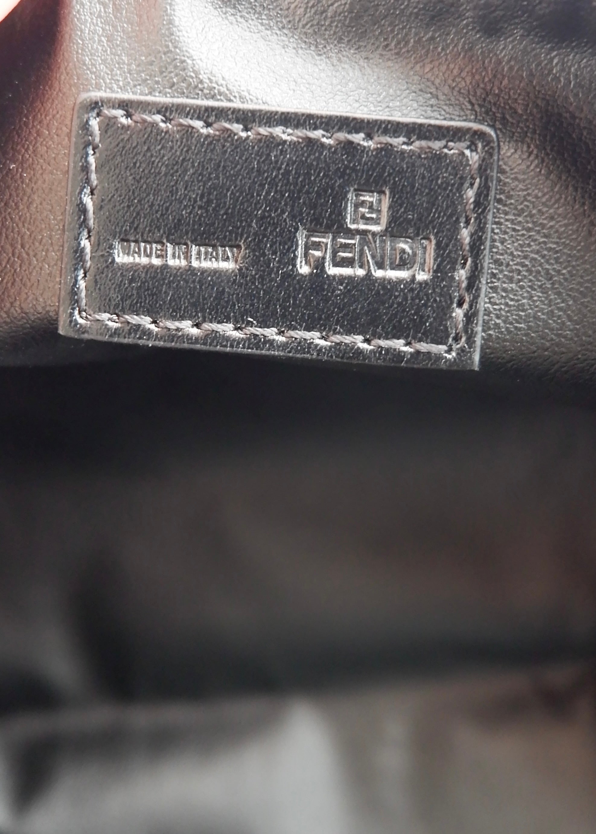 Authentic Preowned Fendi Black Canvas Zucchino Pouch