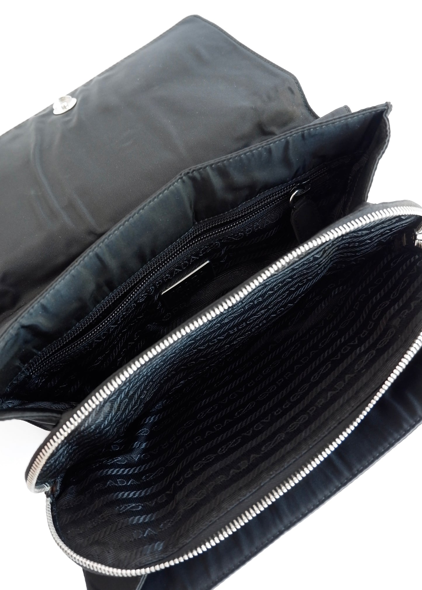 Authentic Preowned Prada Black Nylon Hobo Shoulder Bag