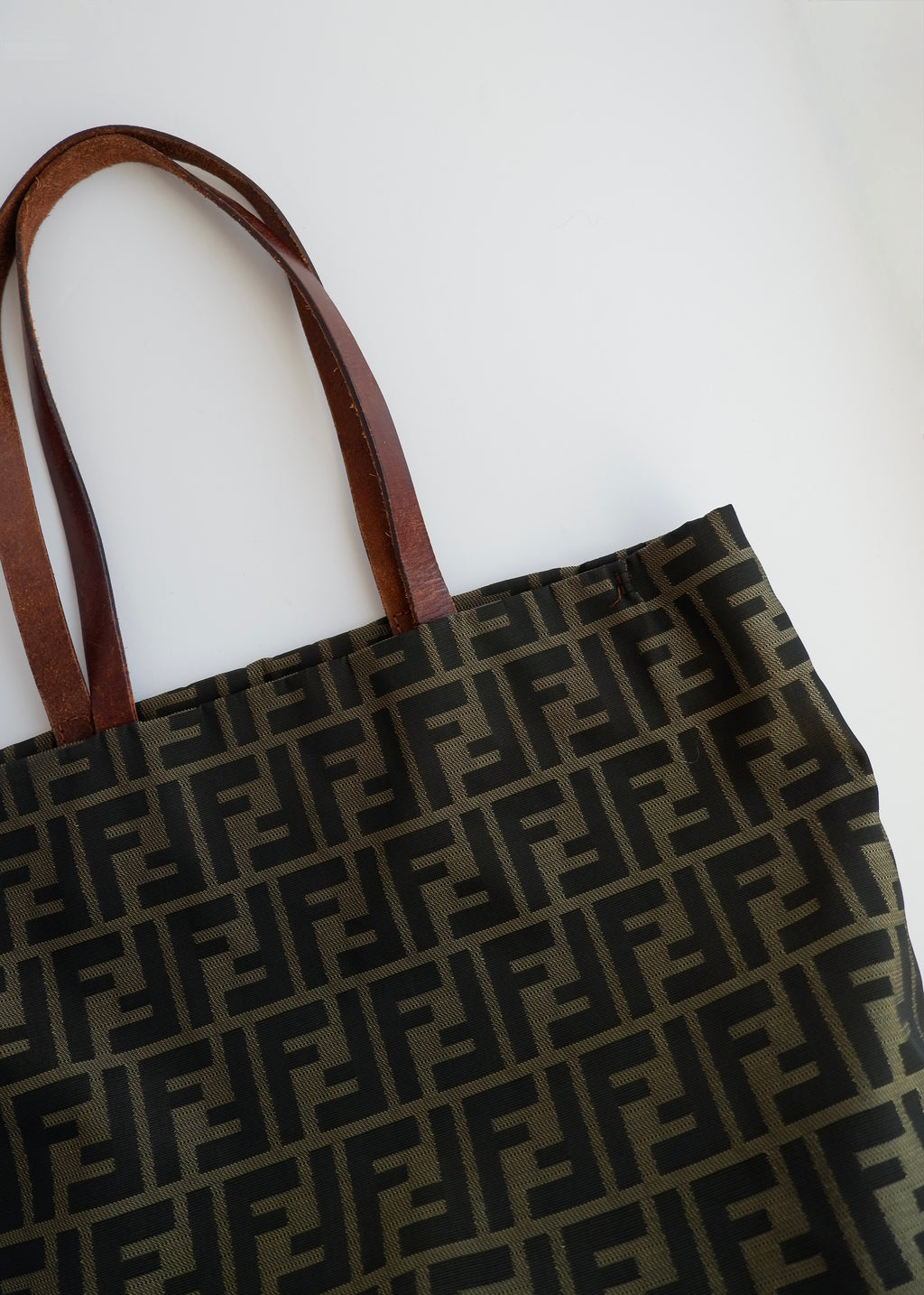 Authentic Preowned Fendi Brown Canvas Zucca Tote Bag