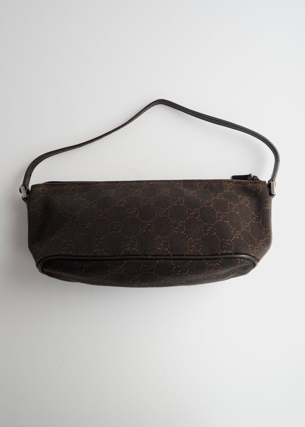 Authentic Preowned Gucci Brown GG Canvas Boat Pochette