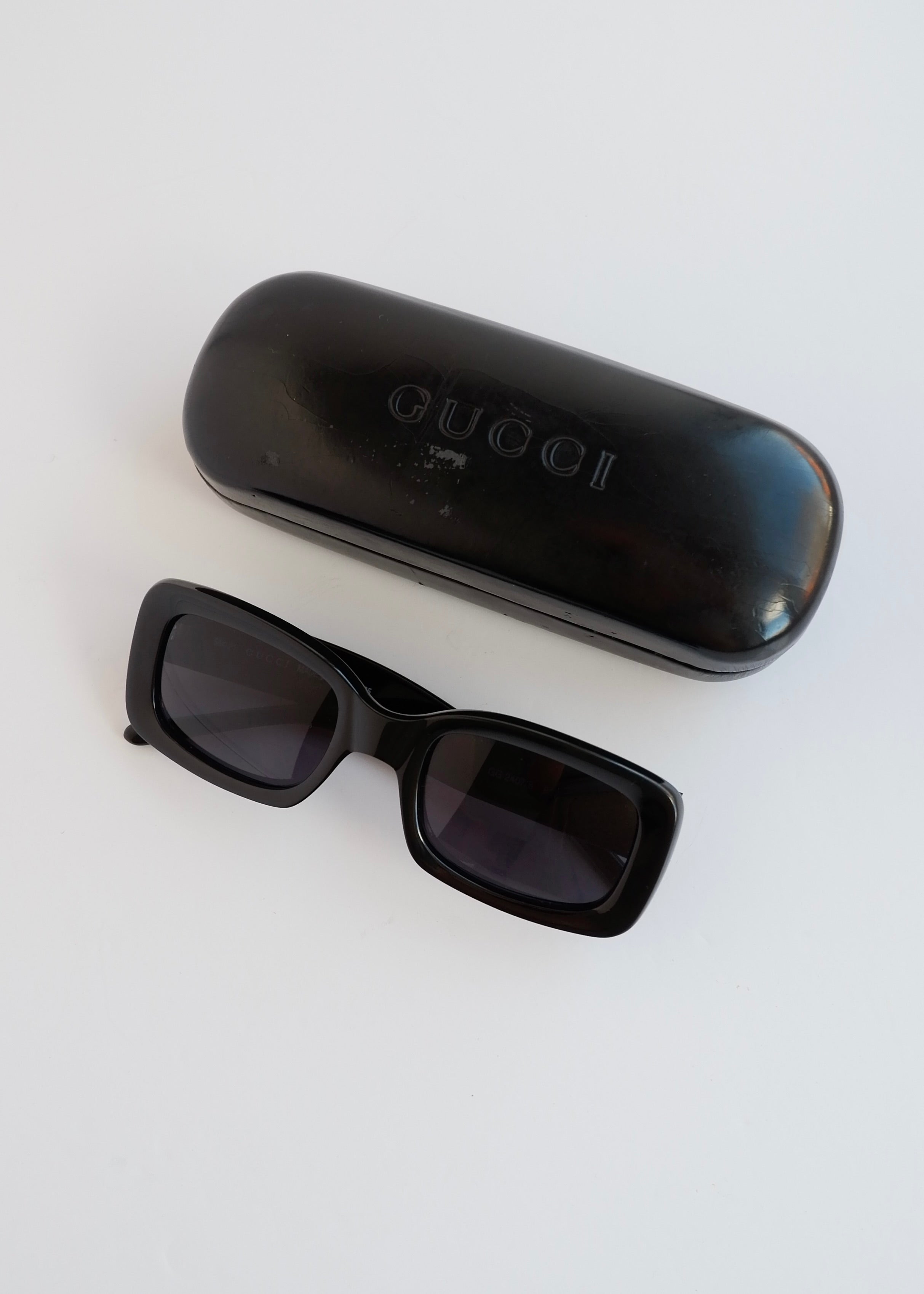 Authentic Preowned Gucci Black GG Logo Square Frame Sunglasses