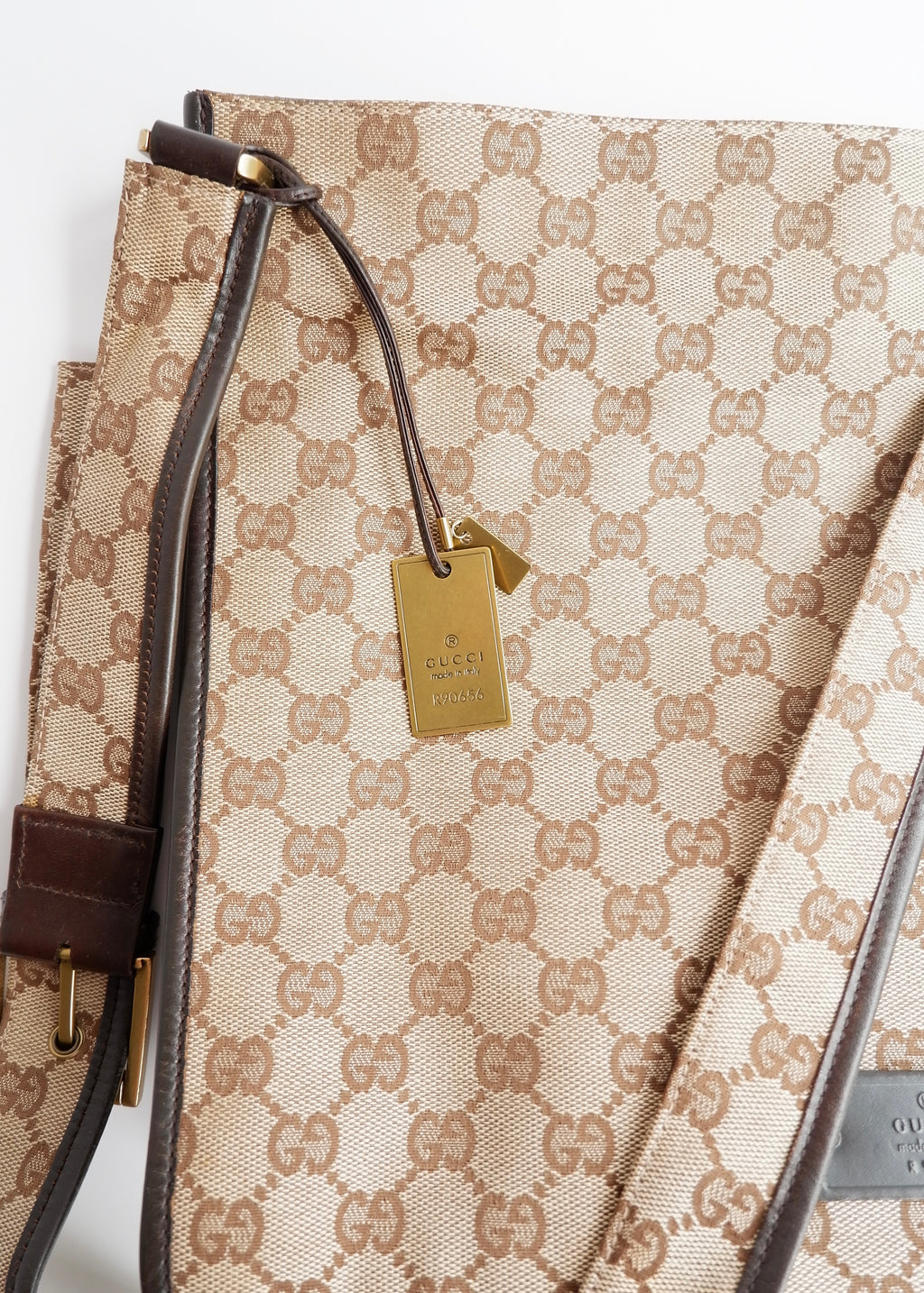 Authentic Preowned Gucci Brown GG Canvas Crossbody Bag