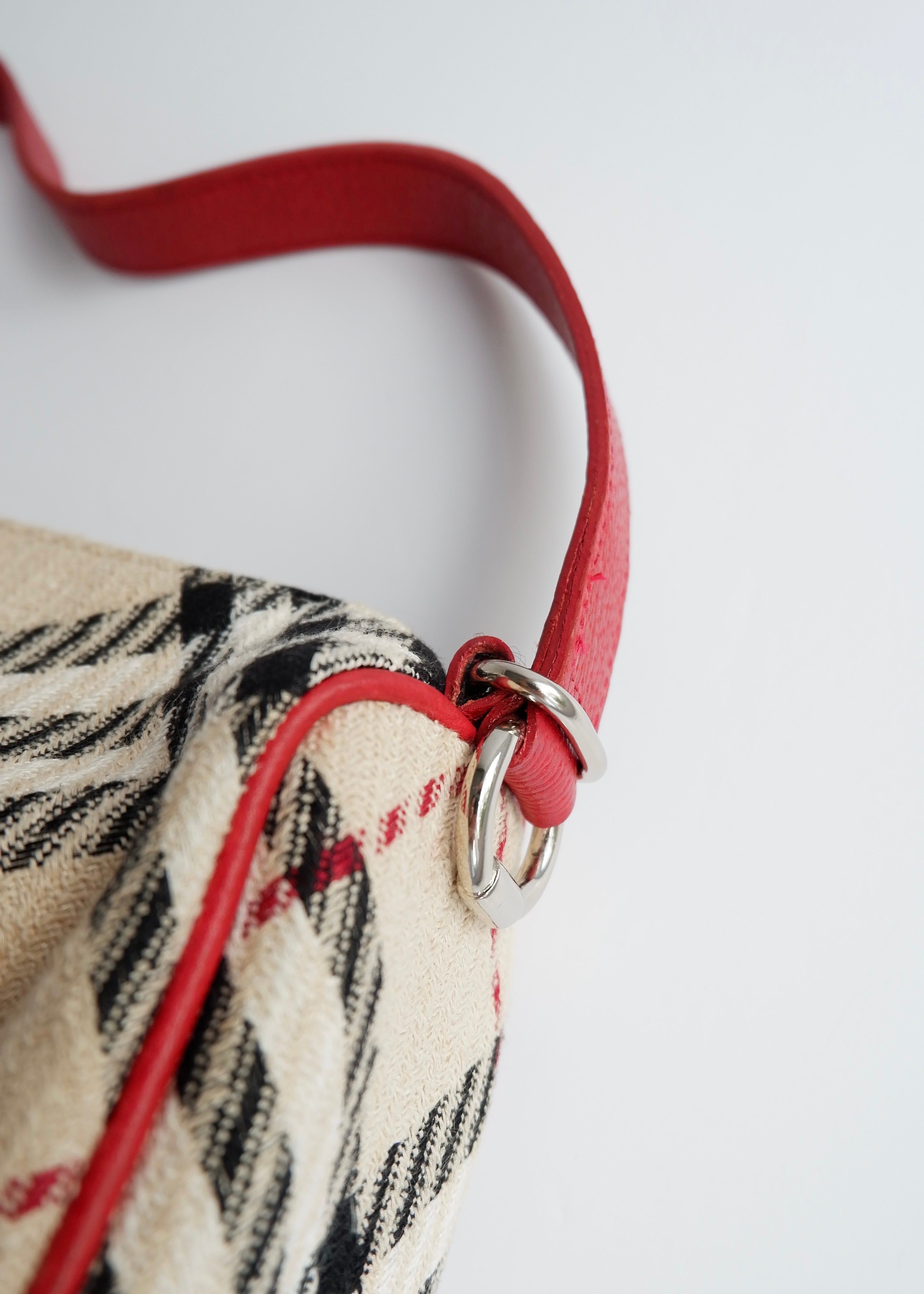 Authentic Preowned Burberry Red Novacheck Shoulder Bag