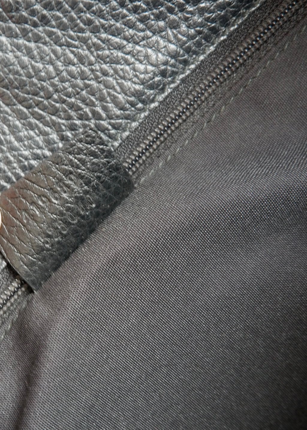 Preowned Gucci Black GG Canvas Leather Woven Strap Shoulder Tote