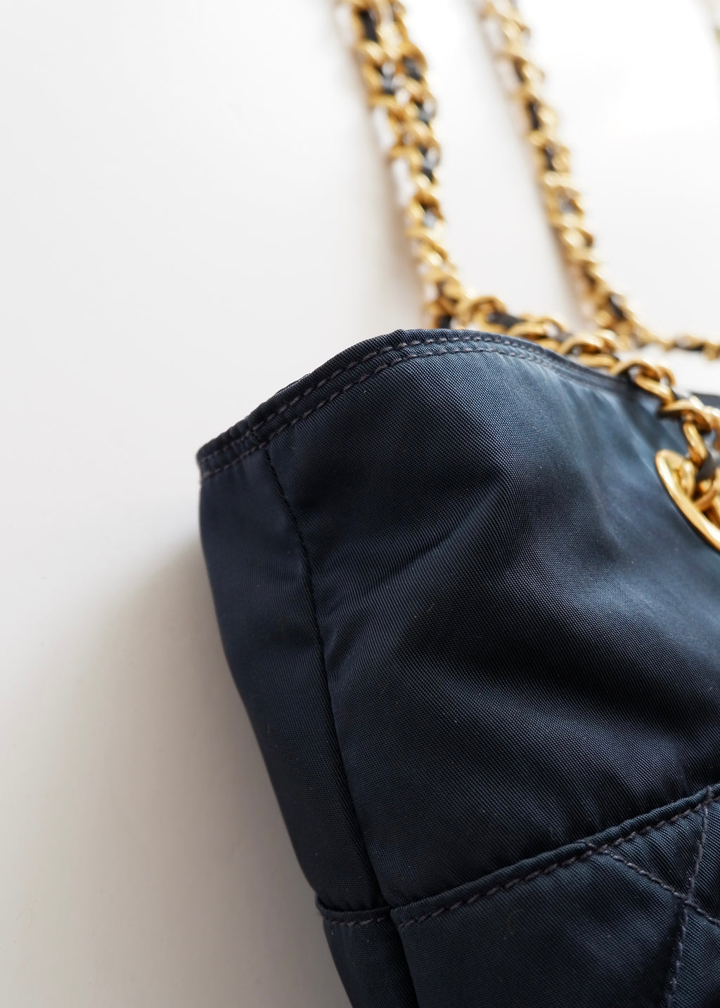 Authentic Preowned Prada Navy Quilted Nylon Shoulder Bag