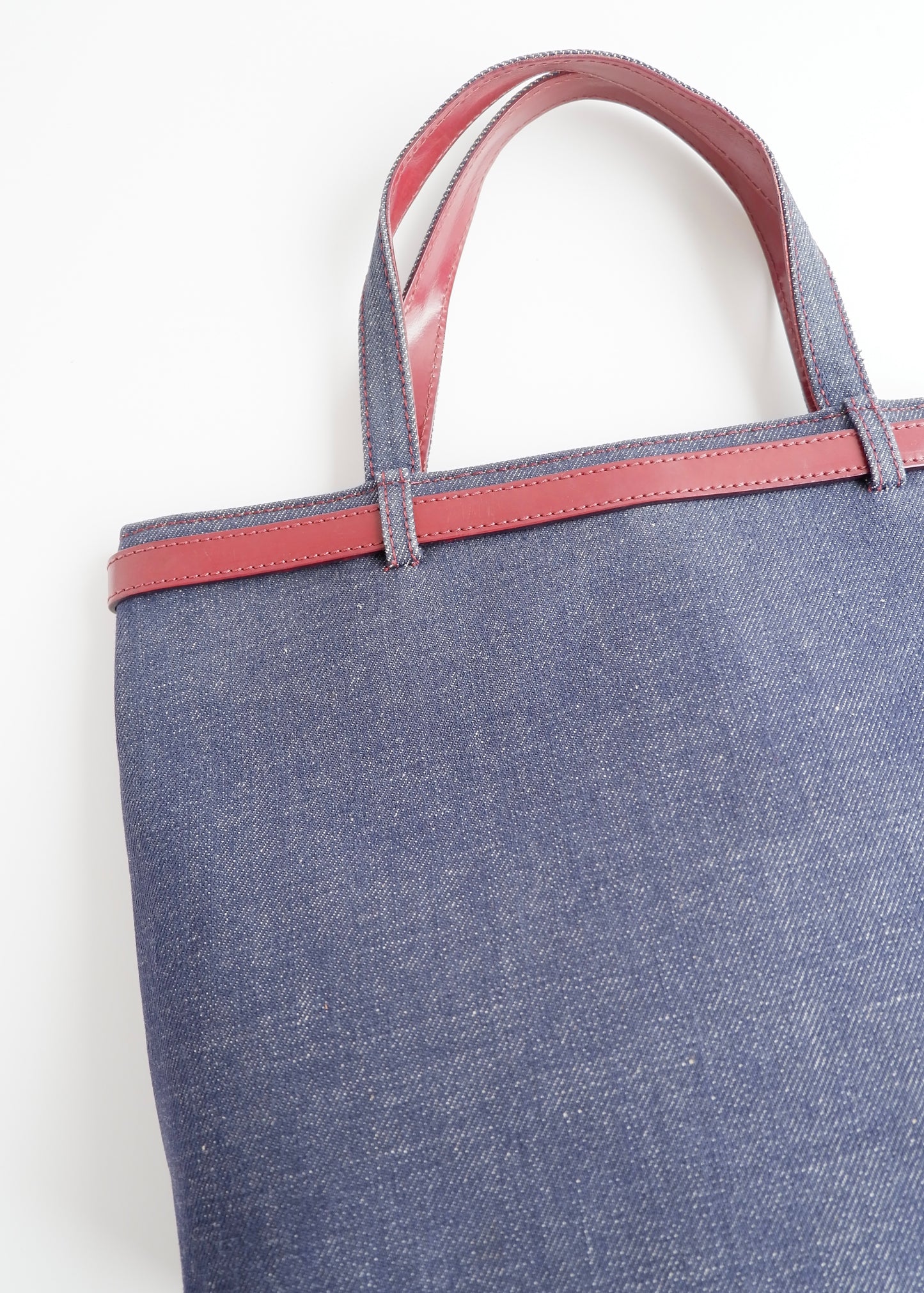 Authentic Preowned Vintage Burberry Novacheck Denim Pocket Tote