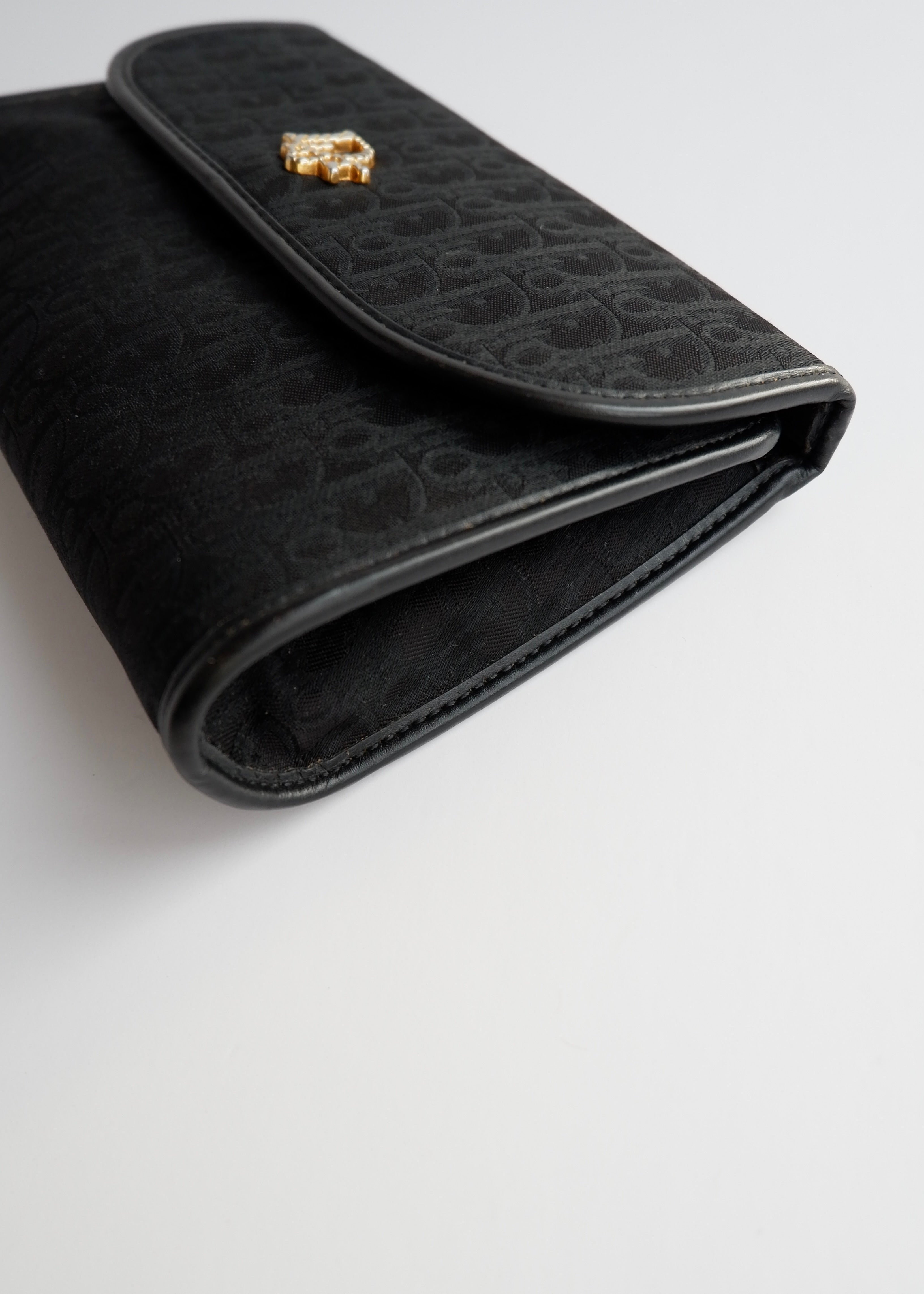 Sac bandoulière vintage Dior Trotter noir chaîne d'occasion Authenti