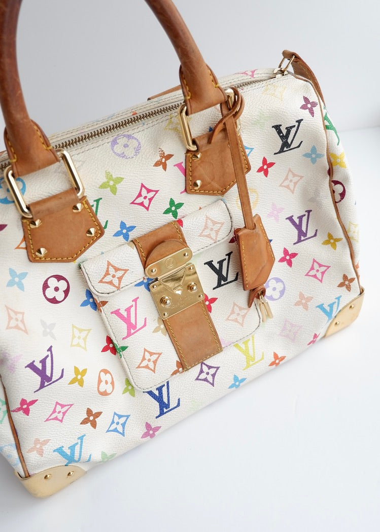 Authentic Preowned Louis Vuitton Monogram Multi-Color Speedy 30 Bag