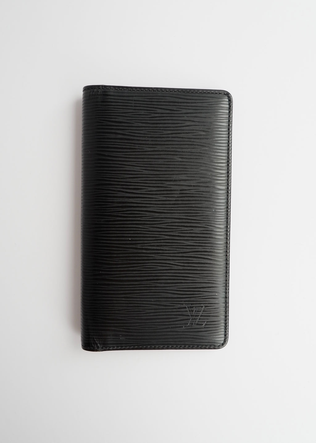 Authentic Preowned Louis Vuitton Black Epi Leather Bi Fold Card Holder