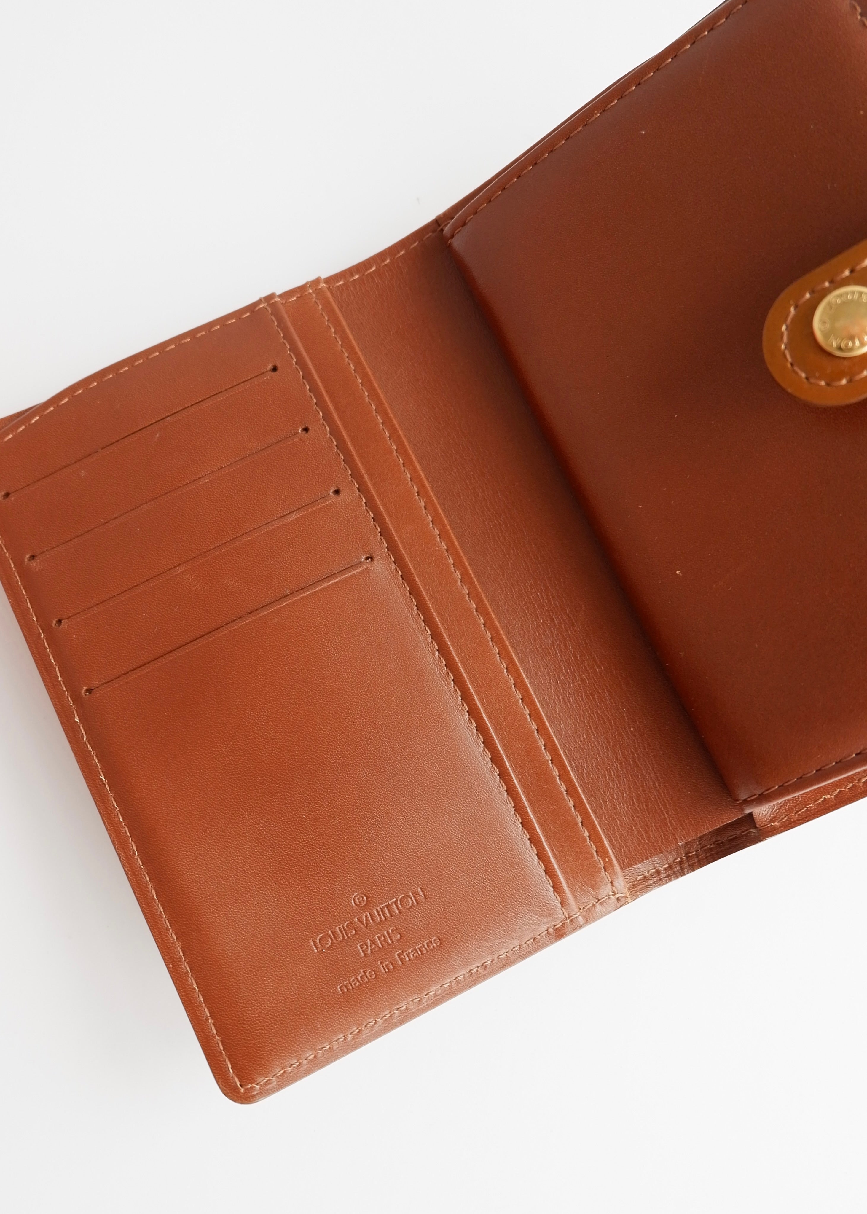 Authentic Preowned Louis Vuitton Brown Monogram Vernis Compact Wallet