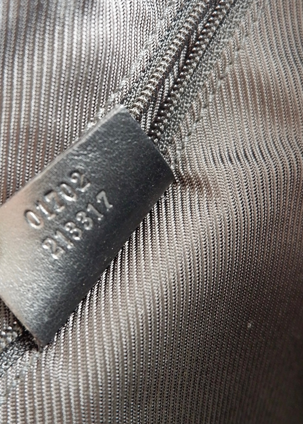 Authentic Preowned Vintage Gucci Black GG Canvas Drawstring Shoulder Bag