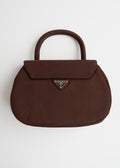Authentic Preowned Prada Nylon Brown Nylon Top Handle Bag