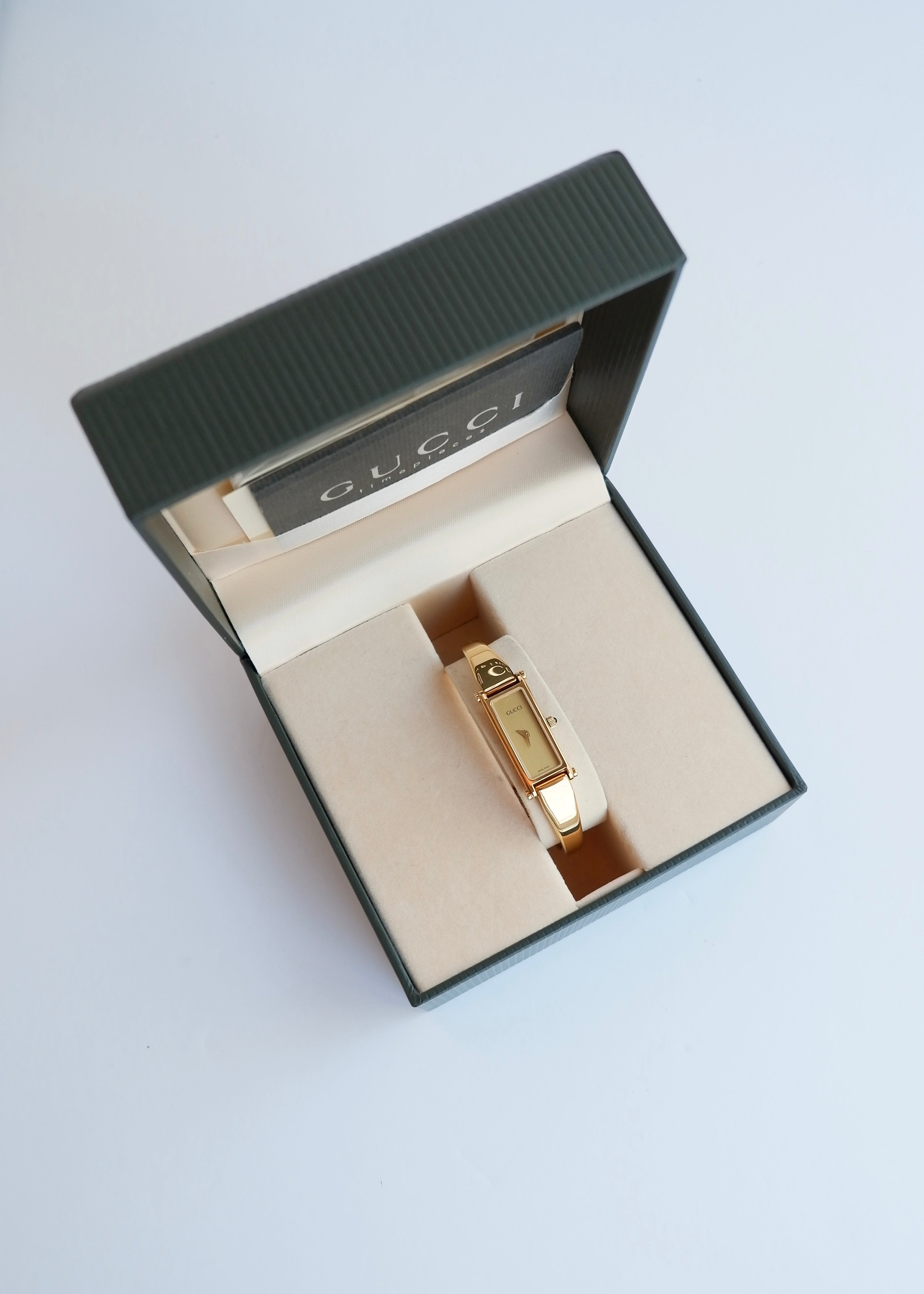 Authentic Preowned Vintage Gucci Gold Tone Horsebit Watch