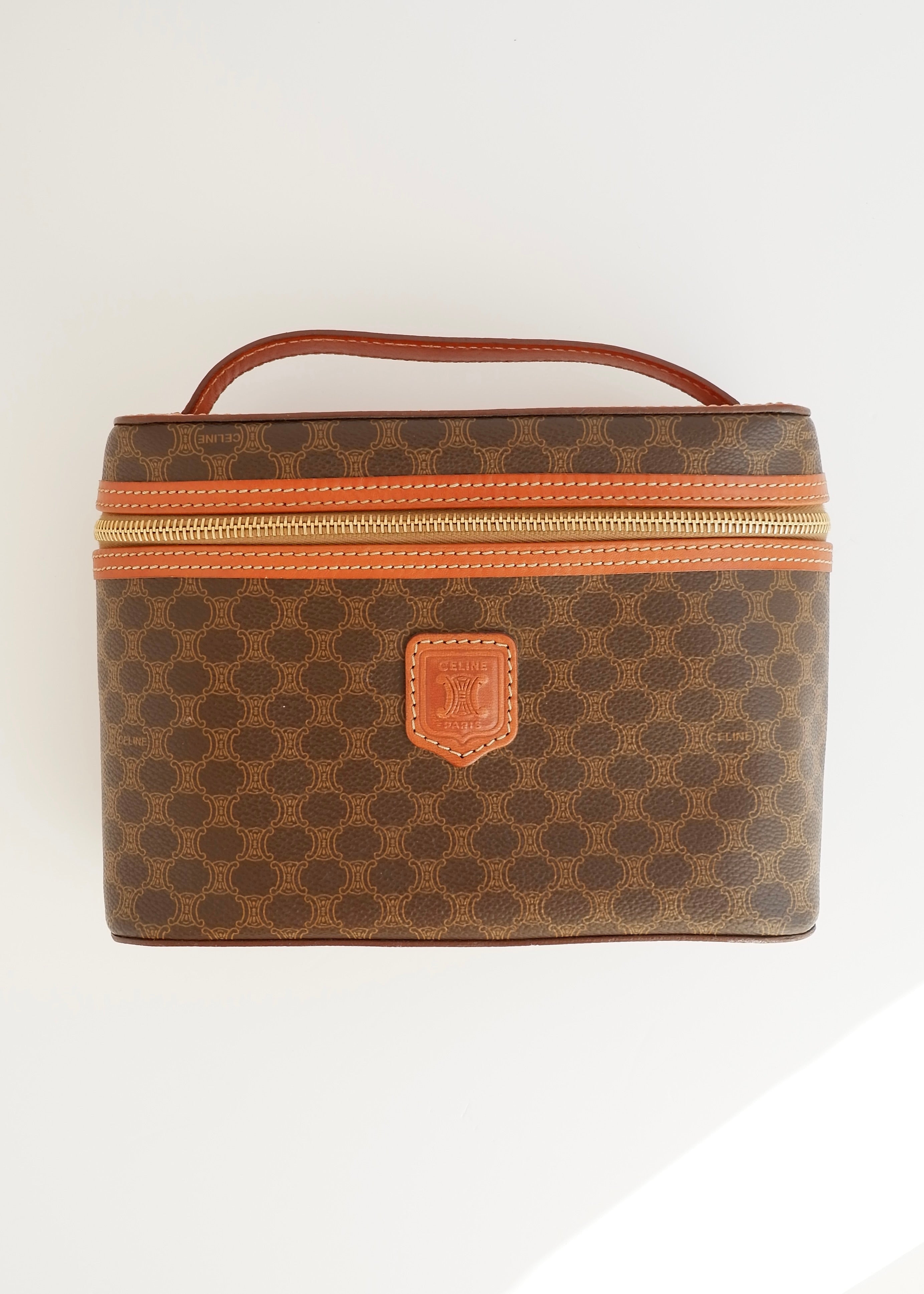 Authentique Pochette Vintage Celine Macadam à Poignée Supérieure