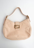 Sac à bandoulière Fendi d'occasion en cuir rose clair authentique