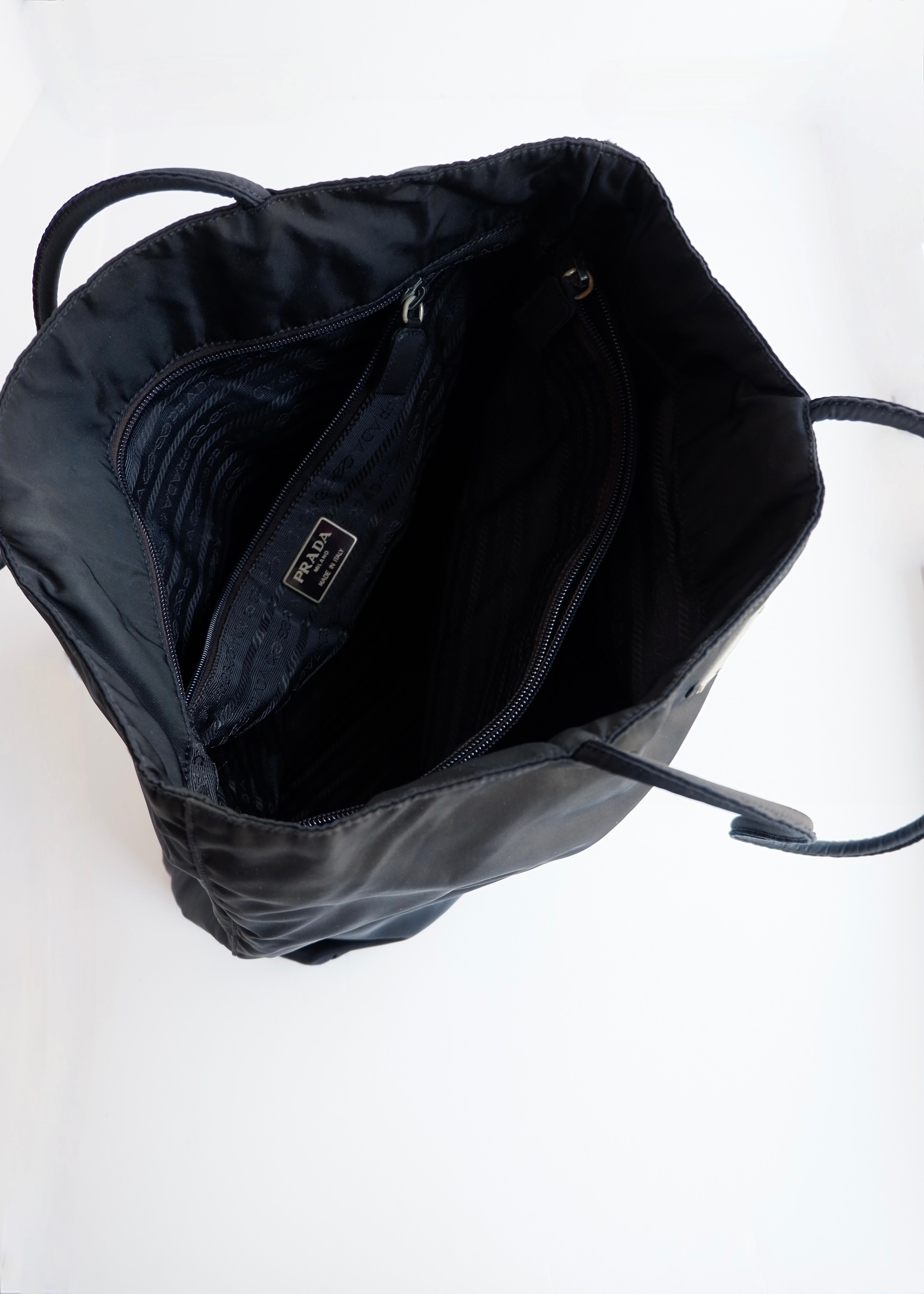 Authentic Preowned Prada Navy Nylon Long Strap Tote Bag