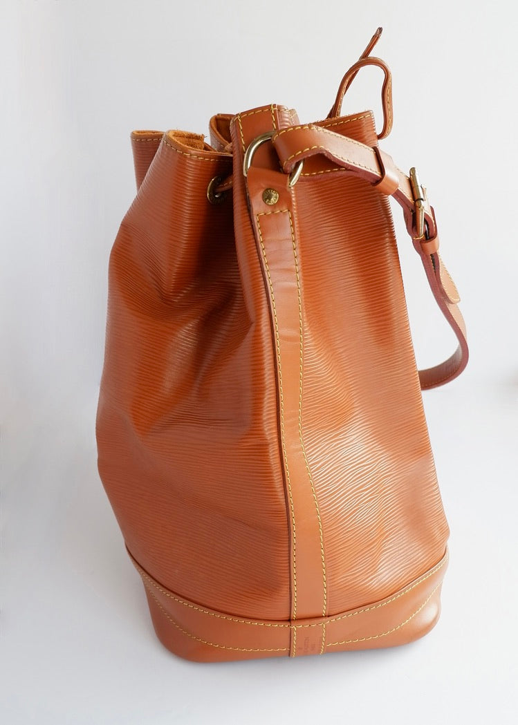 Authentic Preowned Louis Vuitton Brown Leather Epi Noe