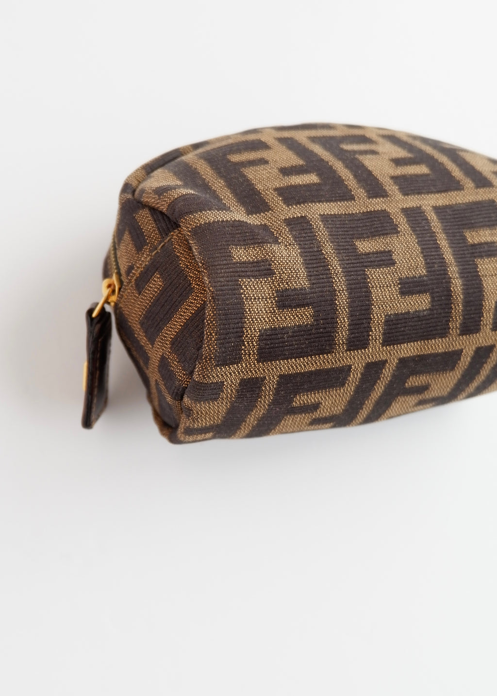 Authentic Preowned Fendi Brown Canvas Zucca Print Pouch
