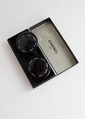 Preowned Vintage Chanel Black Round Rare "CHANEL PARIS" Sunglasses