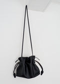 Pochette/sac bandoulière Loewe Flamenco Knot en cuir noir authentique d'occasion