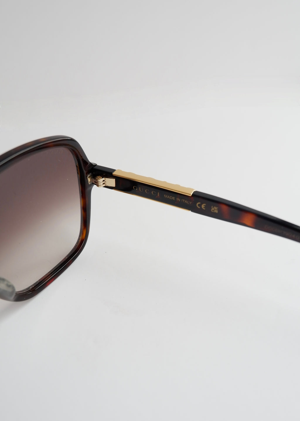 Authentic Preowned Gucci Black Oversized Square Frame Sunglasses