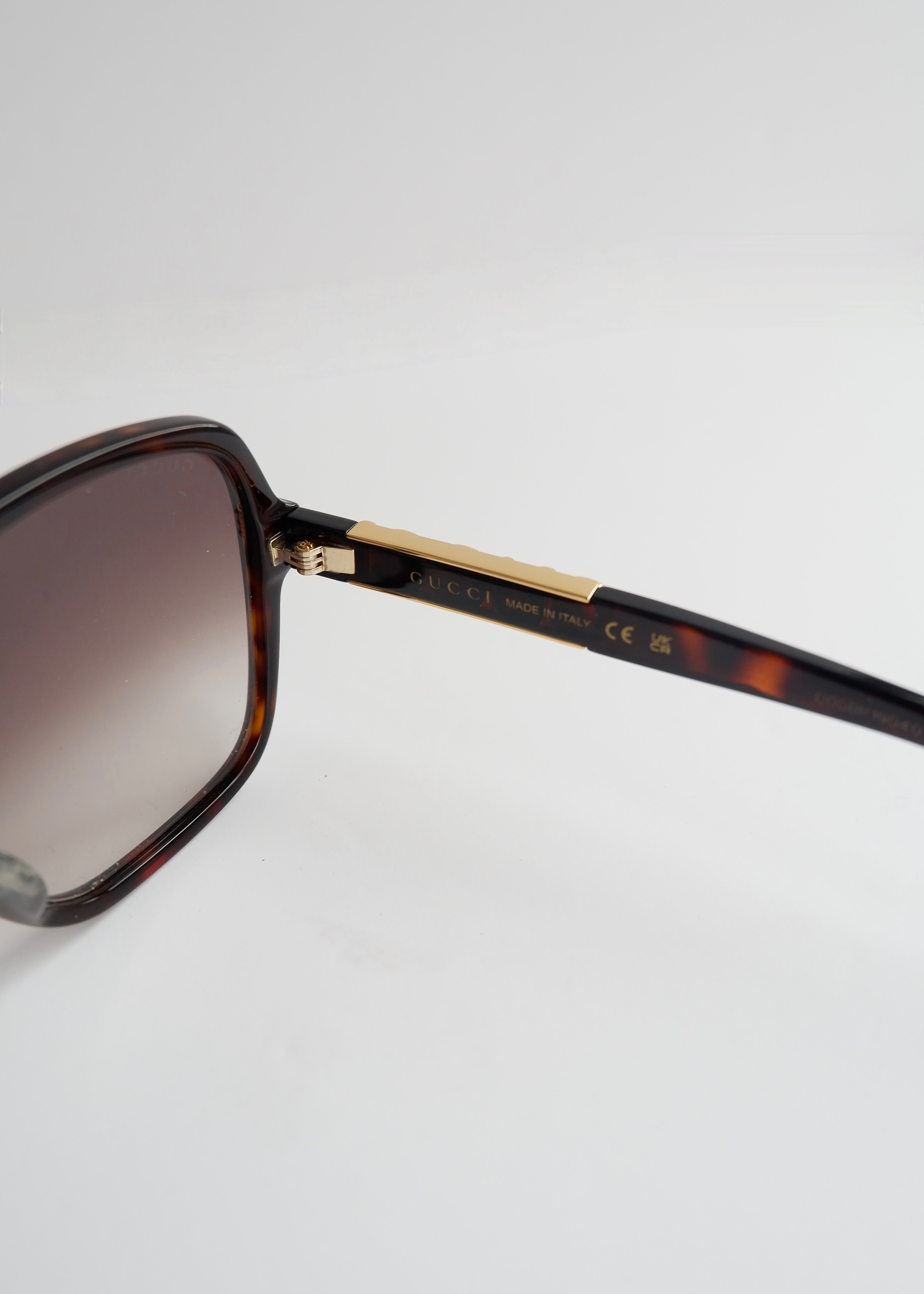Authentic Preowned Gucci Black Oversized Square Frame Sunglasses