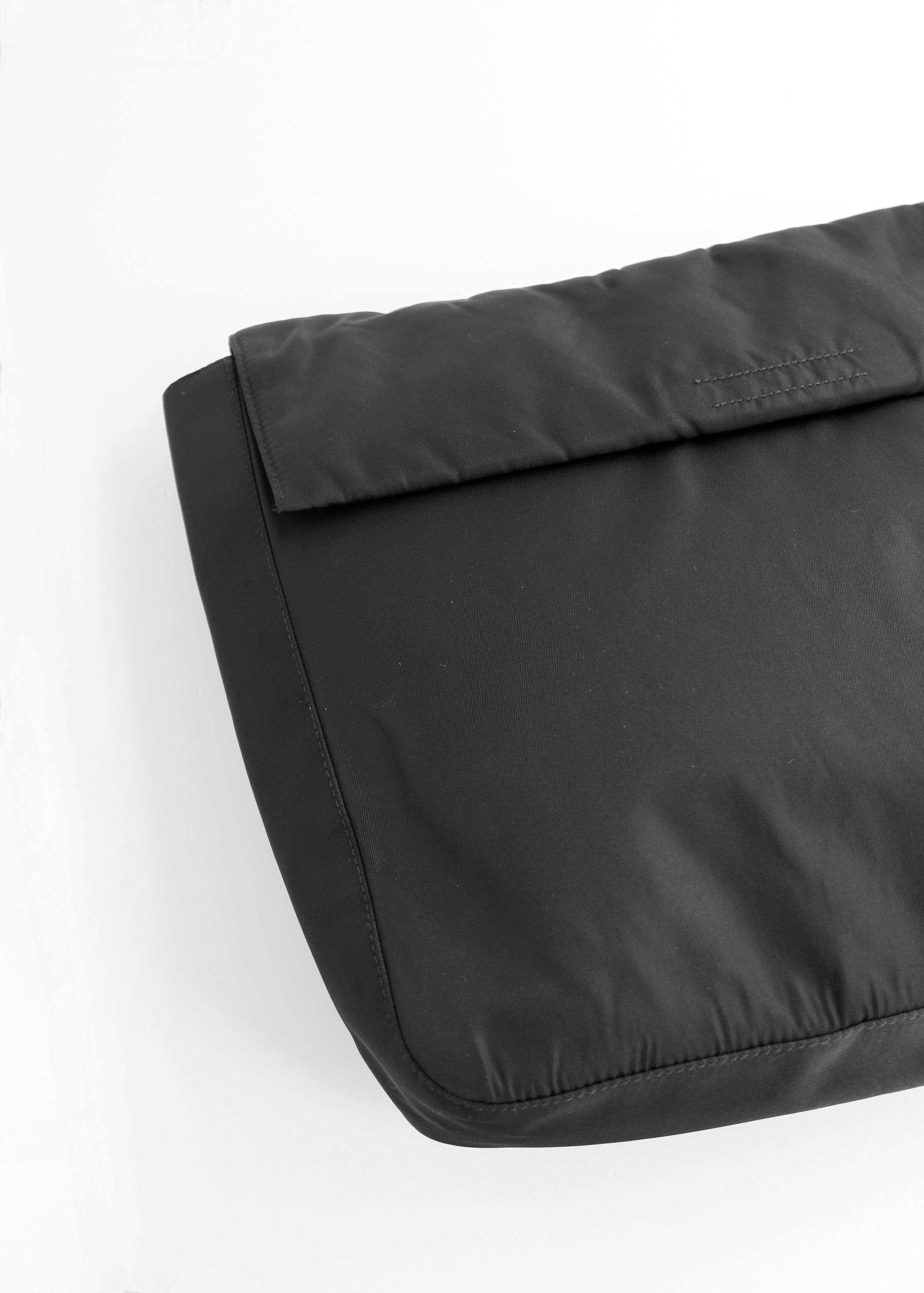 Preowned Prada Black Nylon Large Pouch/ Clutch